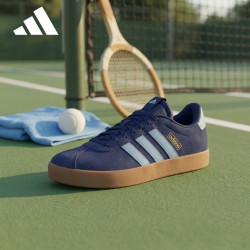 adidas 男鞋女鞋 运动型格系列 VL COURT 3.0 休闲鞋 JP7537 深蓝色