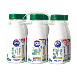 光明 鲜牛奶 优倍有机鲜奶185ml*6瓶 低温牛奶