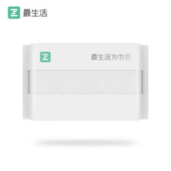 最生活 纯棉方巾 52g