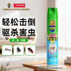 超威 杀虫剂喷雾蟑螂药苍蝇药蚊子药杀虫气雾剂500ml水基无香