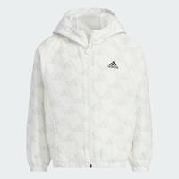 adidas 透气舒适休闲百搭中童连帽夹克运动外套