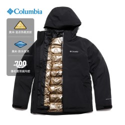 Columbia 秋冬款男士防水热能保暖鸭绒内胆冲锋衣三合一外套WE6671 010-25新色