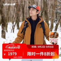 乐飞叶 户外防水三合一冲锋衣男士 秋冬可拆卸软壳内胆 LMJA5CZ60 沙棘棕DO L