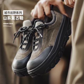 百亿补贴：马登 复古山系鞋冬季新款男士厚底百搭潮鞋增高软底小众运动休闲鞋