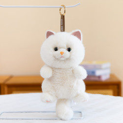 Ghiaccio 仿真猫咪挂件猫猫毛绒玩具挂件礼物 白色 25cm