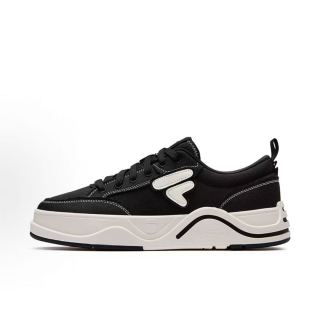 百亿补贴：FILA FUSION斐乐潮牌 50-50 DX II CVS 帆布 低帮 板鞋 男款 黑白