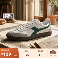 diadora 男女经典低帮休闲牛皮革板鞋德训鞋Saunter OG 白/绿N5387 37