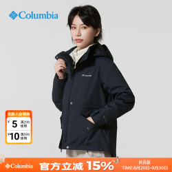 Columbia 冲锋衣女户外25秋冬新款金点热能防水700蓬羽绒内胆三合一XR9092