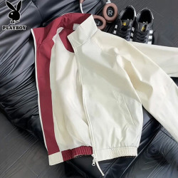 PLAYBOY 夹克男士外套男春秋季高端高级感美式冲锋上衣服痞帅男装