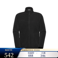 MAMMUT 男士户外Innominata Light轻量抓绒中层夹克立领外套 0001-黑色 XL