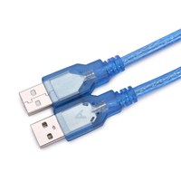 翼盟 USB2.0公对公数据线 加粗屏蔽带磁环 1.4米