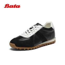 Bata 德训休闲运动鞋女春秋牛皮鞋