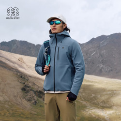 KOLON SPORT 软壳夹克防泼水防静电防风男士石墨烯复合外套