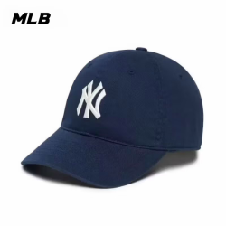 MLB 官方旗舰棒球帽男女同款新款韩国软顶休闲运动遮阳鸭舌帽儿童 纽约洋基队/藏青大标 均码