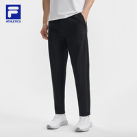 FILA 斐方针织长裤26夏季新款男士健身运动简约基础男裤直口裤 深黑-BK XL 180/88A/XL
