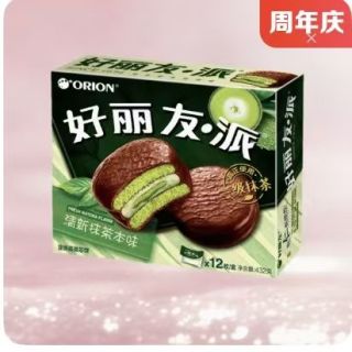 好丽友 双重优惠 派 清新抹茶本味 12枚装 432g