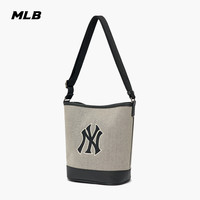 MLB 官方 男女情侣水桶包经典挎包时尚运动休闲七夕送女友 纽约洋基队/黑色