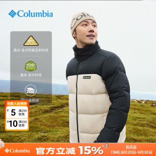 Columbia 羽绒外套男秋冬款户外运动男子金点鹅绒加厚防水透湿羽绒服WE9590 27