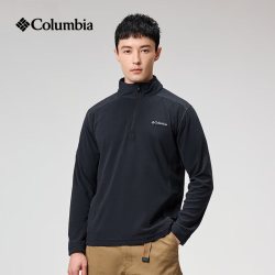 Columbia 2026秋冬新品户外男专柜同款防风保暖套头立领半拉链抓绒衣AE6558