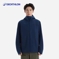 迪卡侬 MH500软壳衣男2026新款户外徒步透气防风外套午夜蓝2XL-5592115