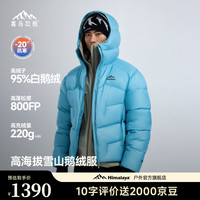 喜马拉雅 鹅绒服800蓬95绒-20°C雪山攀登专业户外防风冰雪鹅绒羽绒服 幻影黑 800蓬95鹅绒-