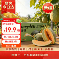 京鲜生 西州蜜 哈密瓜 单果1.25kg+ 2个