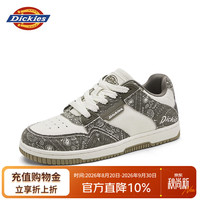 Dickies 板鞋男款潮流百搭夏季透气小白鞋低帮运动鞋男鞋 军绿白    42