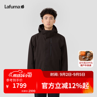 乐飞叶 防泼水软壳三合一男士 透湿夹克外套秋冬可拆卸两件套 LMJA4CZ51 松果褐DW L