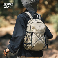 Reebok 轻量化徒步登山包男大容量书包户外运动轻便出行双肩包女 卡其色