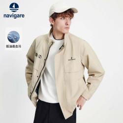 navigare 意大利小帆船户外休闲夹克男秋冬季新款防风立领夹克防污外套