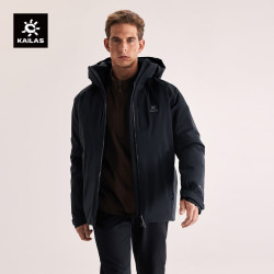 凯乐石 硬壳羽绒服男GORE-TEX 3L防水800蓬鹅绒保暖防风连帽羽绒