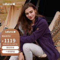 乐飞叶 户外抓绒衣女 秋冬加厚保暖收腰休闲外套 LFJA4CR64