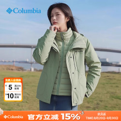 Columbia 冲锋衣女25秋冬新款户外金点热能防水700蓬羽绒内胆三合一XR9187