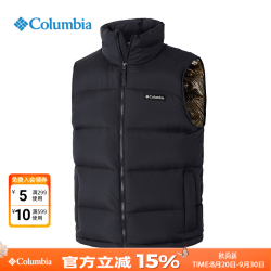Columbia 户外羽绒马甲男秋冬款金点热能拒水保暖700蓬鹅绒羽绒背心WE4939 0