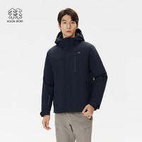 KOLON SPORT 羽绒衣防水防风透湿男士轻量微弹连帽鹅绒夹克