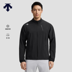 迪桑特 RUNNING系列跑步运动健身男士梭织上衣 BK-黑色 L (175/96A)