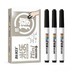 宝克 迷你干擦白板笔 黑色×24支 学生白板练字彩笔