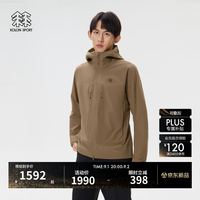 KOLON SPORT 防泼水透湿 男士软壳夹克  驼色CA 2XL