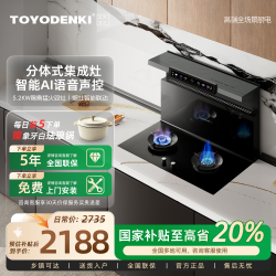 TOYODENKI 日本）分体式集成灶燃气灶变频抽油烟机厨房家用语音智控一体灶侧吸式下排油烟机燃气灶
