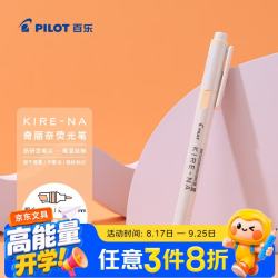 百乐 KIRE-NA双头荧光笔 粉橙 文具