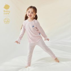 babycare 山茶花女童睡衣套装春夏宝宝家居服男童睡衣儿童睡衣睡裤