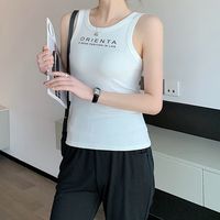 百亿补贴：德玛纳 女士气质字母针织背心 U型领修身上衣