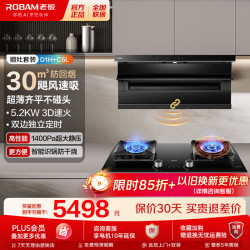 老板 油烟机烟灶套装 小黑翼D1P升级款D1H 30风量大吸力家用低音 抽油烟机燃气灶联