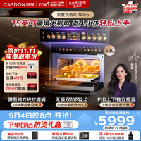 凯度 双热风58L嵌入式微蒸烤一体机 微蒸烤炸炖炒焗焖8合1 蒸烤箱TRpro 19英寸