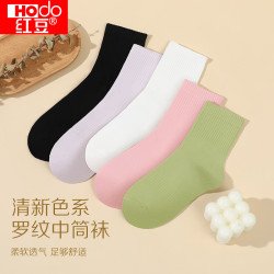 Hodo 男女士柔袜5-6双装