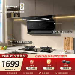 海信 烟灶套装24立方大吸力家用上门安装抽排吸油烟机DS11HMini+5.2KW双定时天然气燃气灶DB33Pro