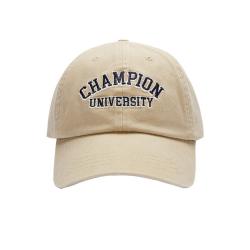 Champion 秋冬休闲百搭校园风拼色帽子男女款弯檐棒球帽情侣