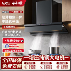 威力 油烟机顶侧一体超薄自清洗静音一级能效大吸力变频抽油烟机 小飞碟T12
