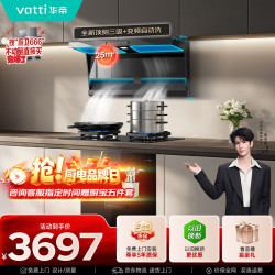 华帝 家用抽油烟机25风量顶侧油烟机消*毒柜厨房多件套