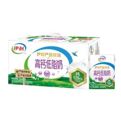 伊利 严选牧场高钙低脂奶200ml
